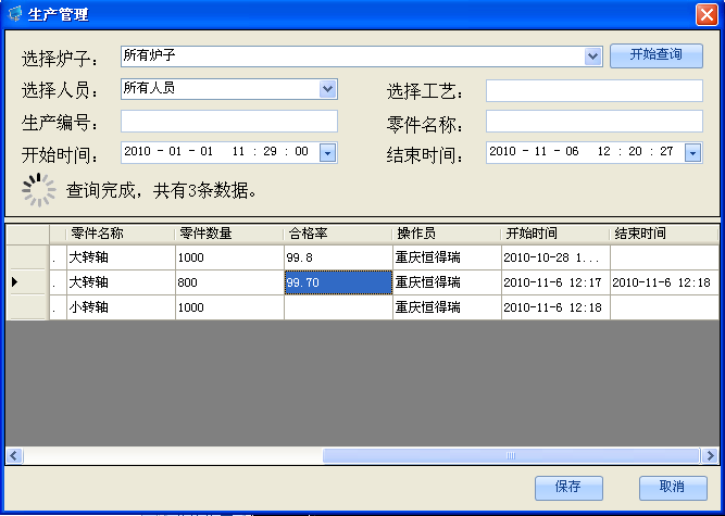 車(chē)間DCS/工業(yè)爐、電爐群控系統 生產(chǎn)管理/合格率控制